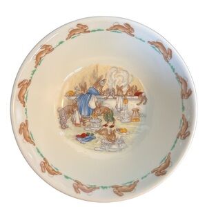 Bunnykins English Fine Bone China Cereal Bowl Vintage